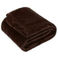 thumbnail image 1 of 24 Pack of Bulk Wholesale 60”L x 50”W Chenille 250 GSM Throw Blankets for Fall, Winter, Spring, Summer, Beds, Couches, Loveseats and Pets in Brown, 1 of 9