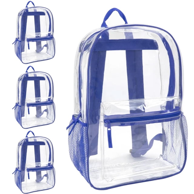 24 Pack of Bulk Wholesale Heavy Duty 17 Inch Clear Transparent Color ...