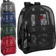 thumbnail image 1 of 24 pack Solid Color See Through Mesh Stadium Approved Backpacks for Travel, Commuting in Assorted Color, 1 of 7