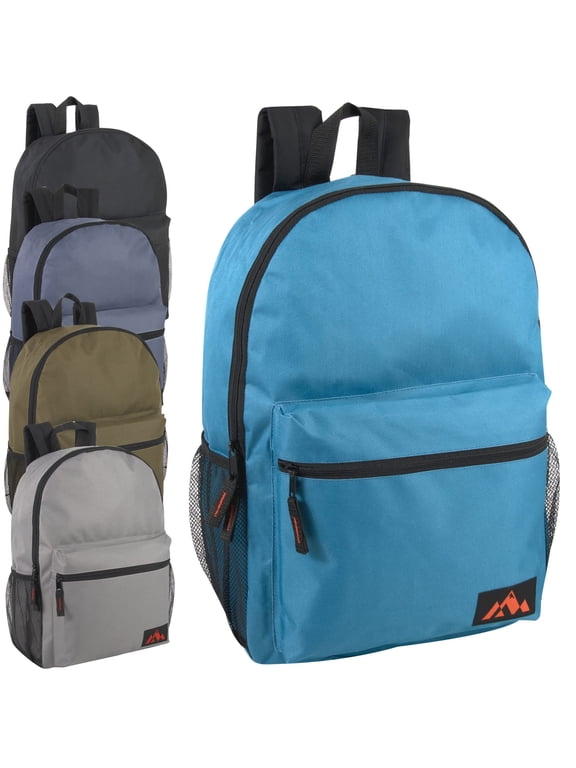 24 pack Solid Colored Backpacks for Stationary, Travel, Commuting, Gym in Assorted Colors Pack