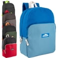 thumbnail image 1 of 24 Pack of Bulk Wholesale Two Tone Color Backpacks for Travel and Commuting in Mixed Male Colors Pack, 1 of 6