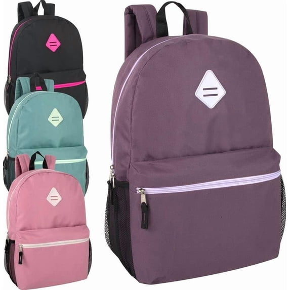 Trailmaker 24 Pack 19 Inch Backpacks for Commute, Travel (Female Colors Pack)