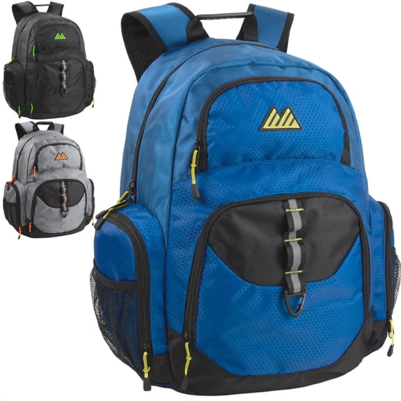 24 Pack of Multipocket Large Compartment Laptop Backpacks for Camping, Commuting and Travel in Classic Colors Pack