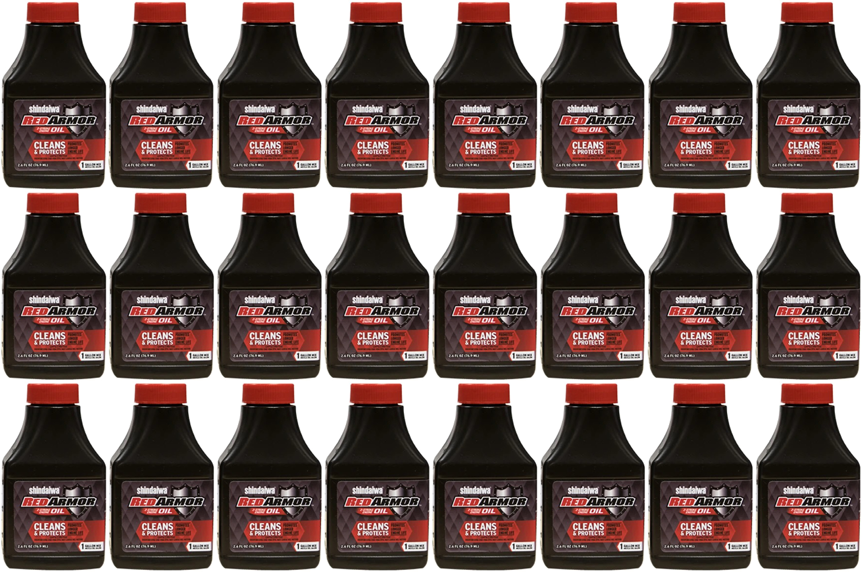 24 Pack Of Shindaiwa Red Armor 2 Stroke Engine Oil 2 6 Oz Bottle 50 1 24-pack-of-shindaiwa-red-armor-2-stroke-engine-oil-2-6-oz-bottle-50-1
