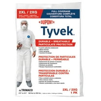 24-Pack of XX-Large Trimaco 141242 DuPont, Tyvek Disposable Coverall with Hood & Boots