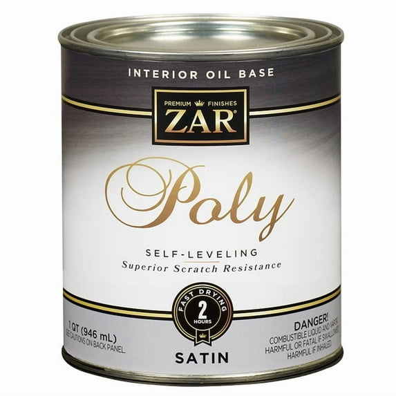 24-Pack1 qt UGL 32912 Clear Zar, Ultra Interior Oil-Based Polyurethane Finish, Satin