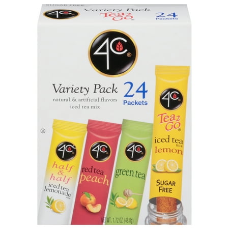 (24 Packets) 4C Totally Light 2 Go Drink Mix, Variety