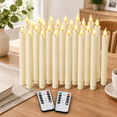 24 Packless Taper Candles With Remote Control - Walmart.com