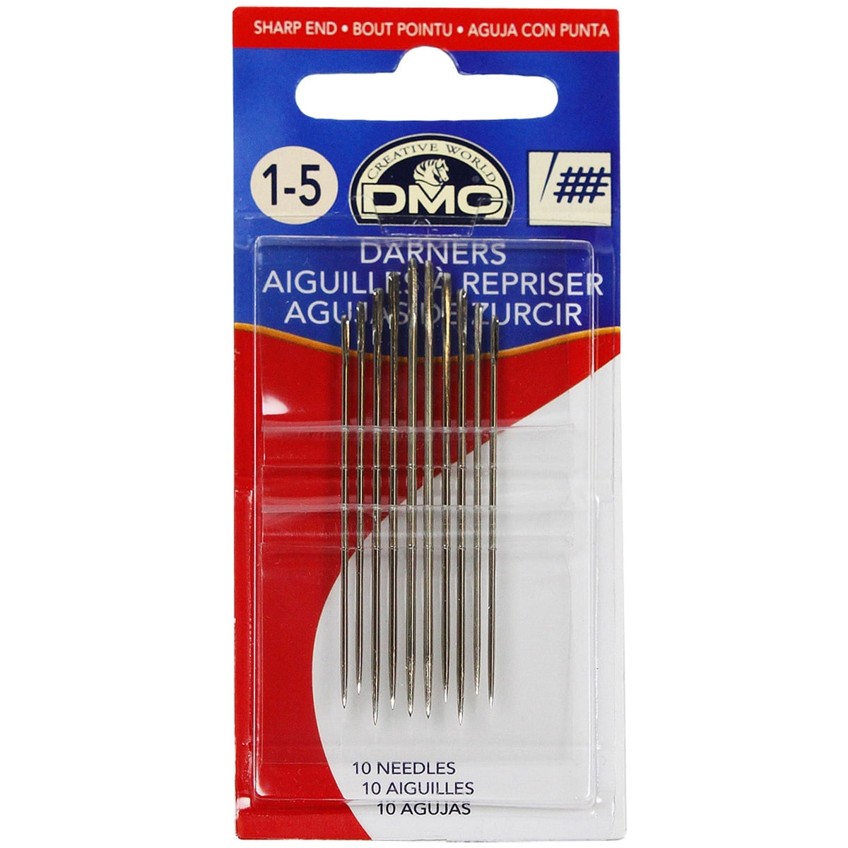 DMC Darners Needles, Size 1-5, 24 Packs: 10 ct. (240 total)