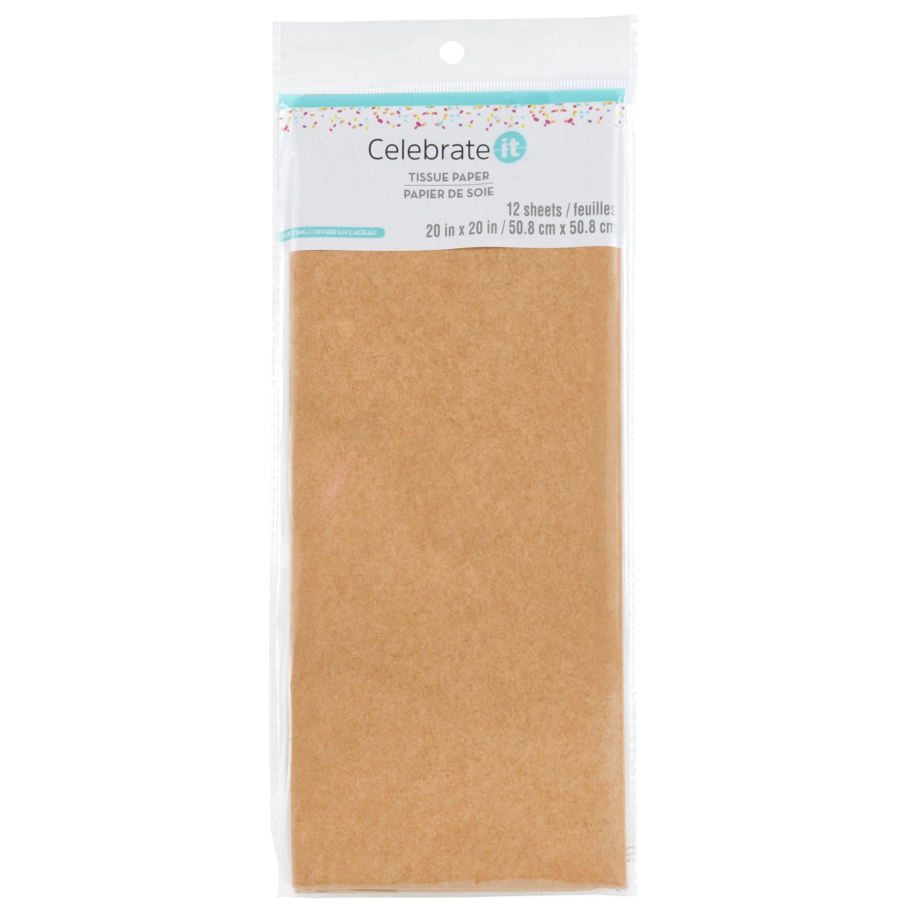 24 Packs: 12 ct. (288 total) Kraft Tissue Paper by Celebrate It