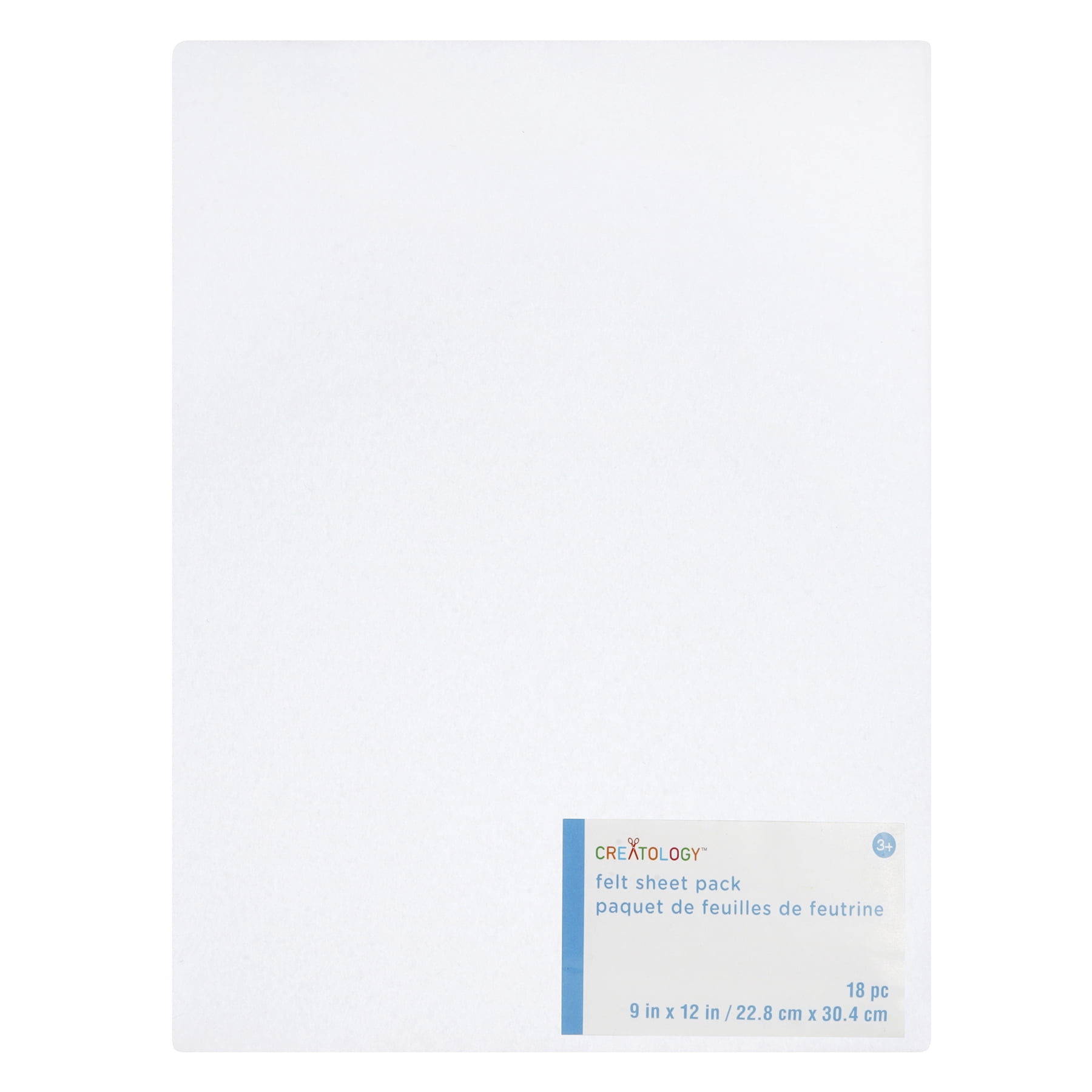 24 Packs: 18 ct. (432 total) 9" x 12" White Felt Sheets by Creatology