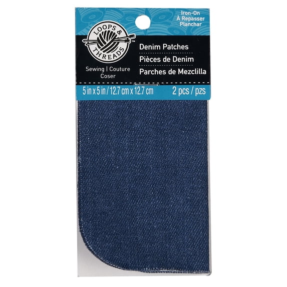 Loops & Threads Denim Patches, 24 Packs: 2 ct. (48 total)
