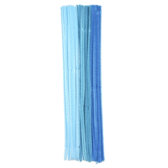 24 Packs: 25 ct. (600 total) Mixed Blue Chenille Pipe Cleaners by Creatology