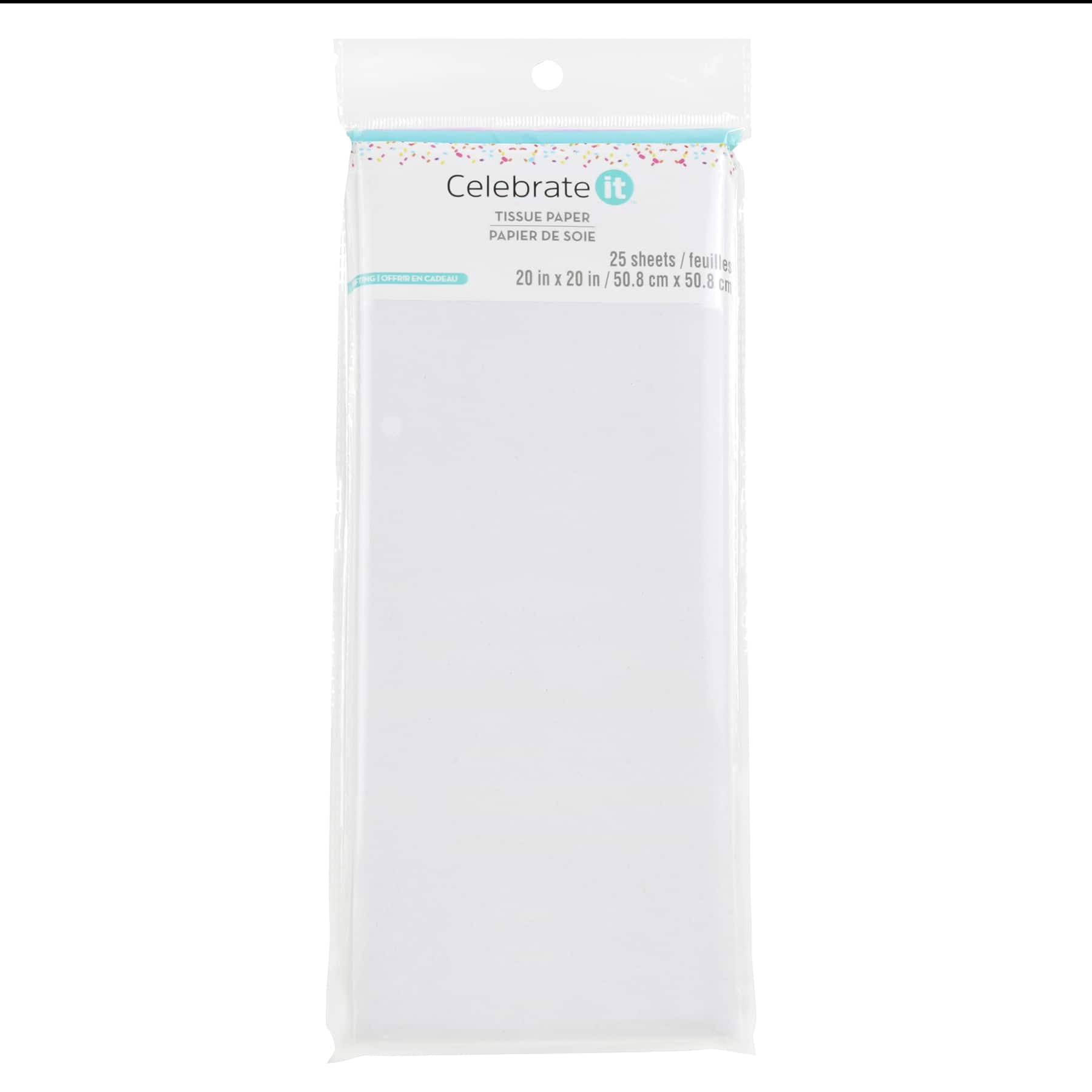 Celebrate It White Tissue Paper, 24 Packs: 25 ct. (600 total)