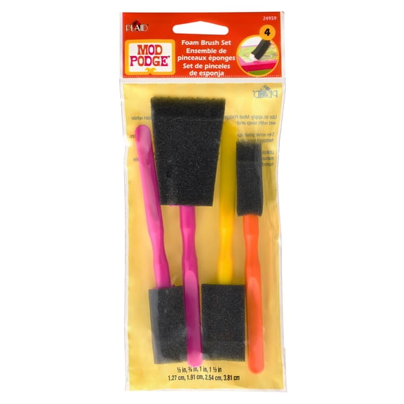 Mod Podge Foam Brush Set, 24 Packs: 4 ct. (96 total)
