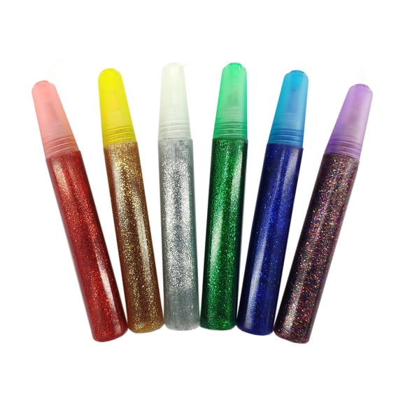 24 Packs: 6 ct. (144 total) Primary Glitter Glue Pens by Creatology