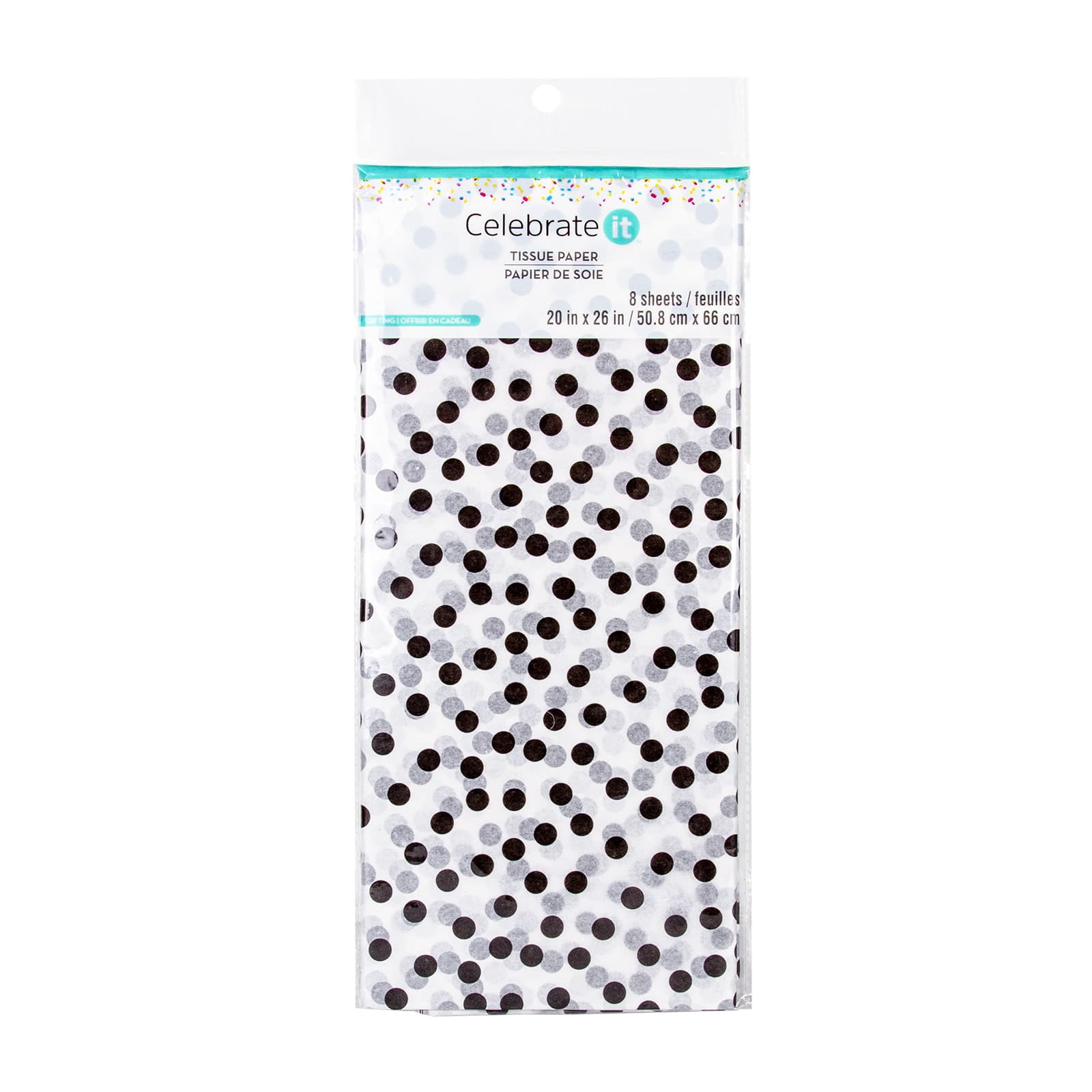 Celebrate It Dotted Tissue Paper Sheets, 24 Packs: 8 ct. (192 total)