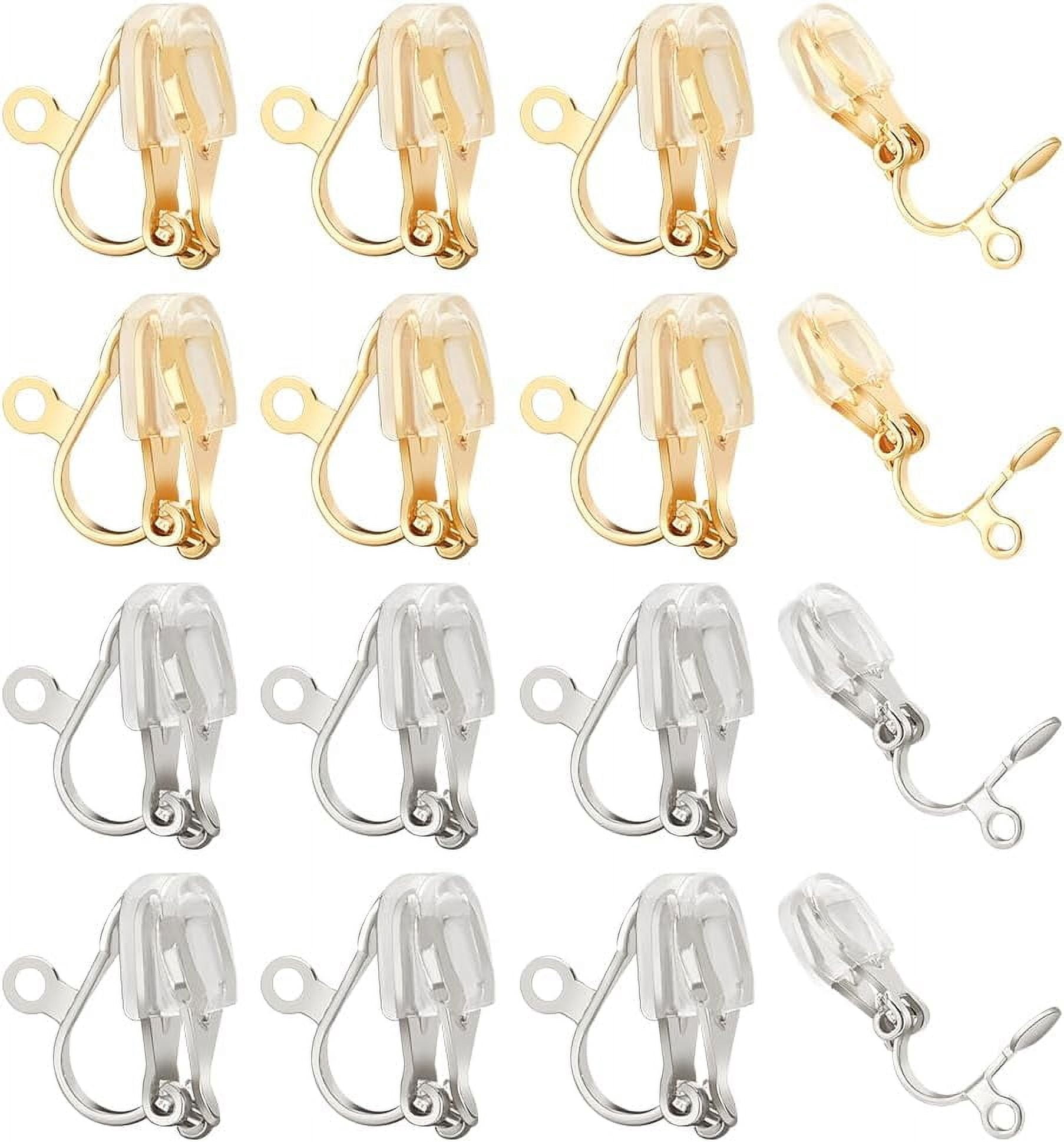 24 Packs Clip on Earring Converters Silicon Earring Pads Clip On ...