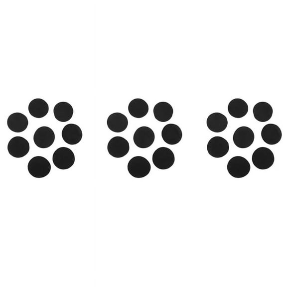 24 Pair 60mm Replacement Ear Foam Earphone Pad Covers for Headset Headphone Black