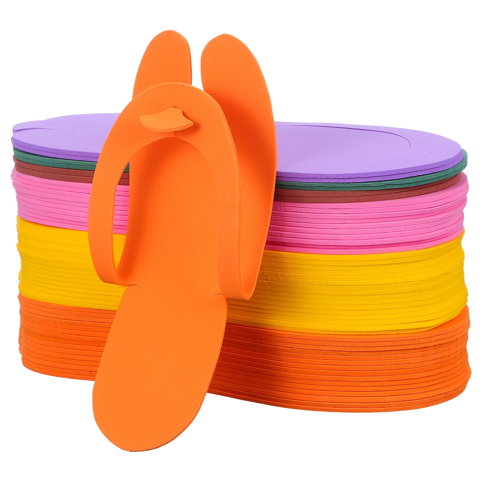 24 Pair White Slippers Folding Slippers Hotel Slippers Pedicure