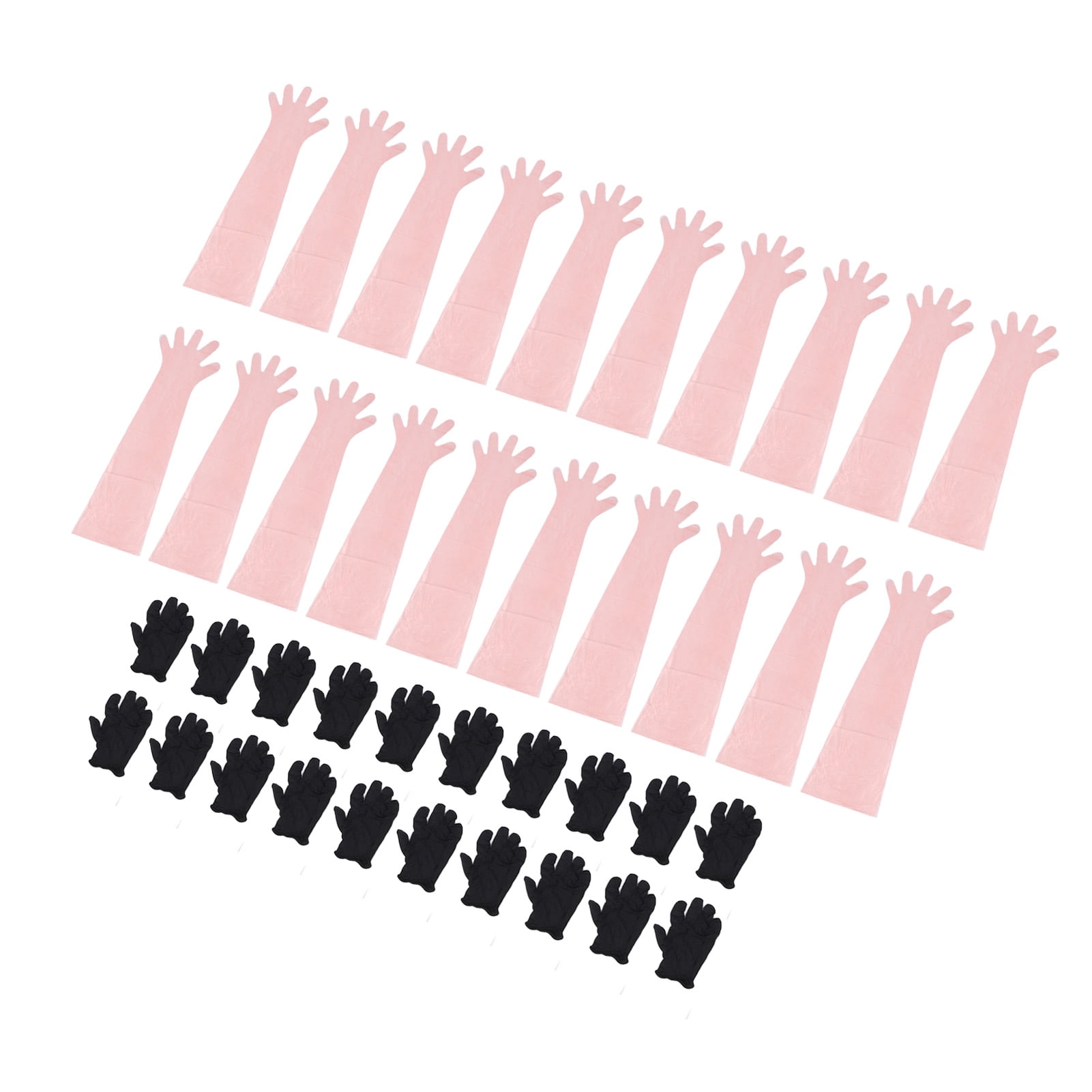24 Pairs Field Dressing Gloves Nitrile & PE for Deer Gutting Cleaning ...