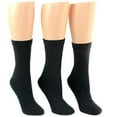 thumbnail image 1 of 24 Pairs Pack of WSD Women's Tube Socks, Value Pack, Athletic Socks (Black, 9-11), 1 of 1