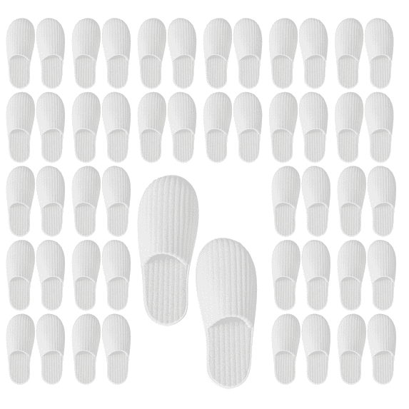 24 Pairs Spa Slippers, Non Slip Disposable Wholesale Bulk Hotel Slippers for Guests, Multi Color Reusable House Slippers, Indoor, Bathroom, Bedroom, Travel Slippers for Women, Men, Unisex