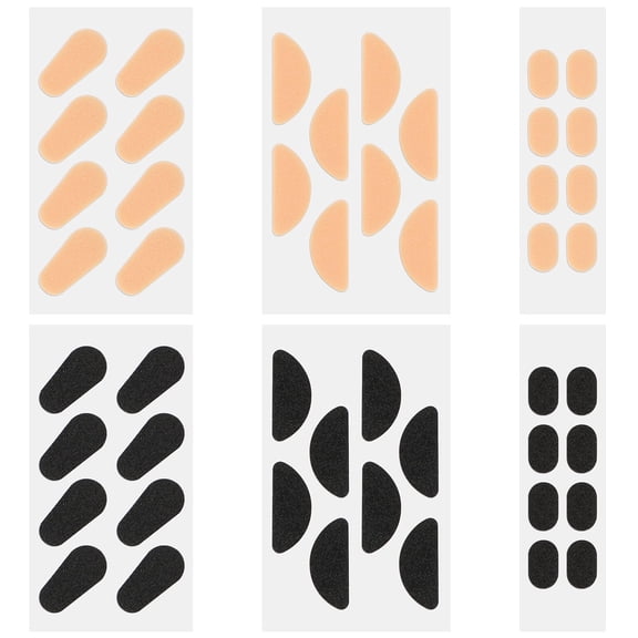 24 Pairs of Eyeglasses Nose Pads, Soft Nose Pads for Glasses Comfort, Self-Adhesive Non-Slip Soft Foam for Glasses Sunglasses Eyeglasses(3 Shapes)