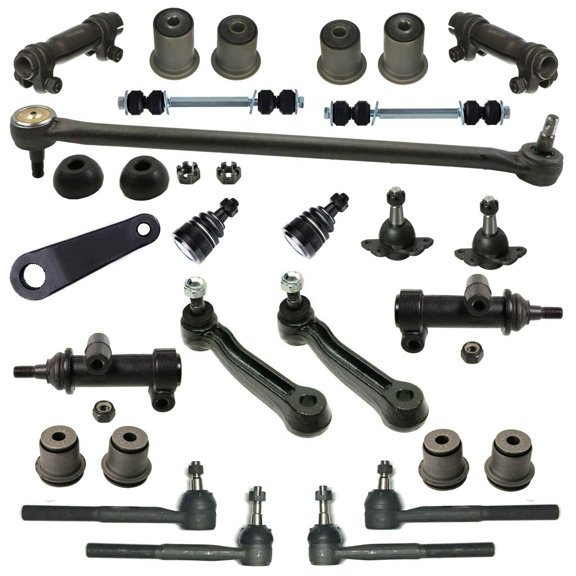 24 Pc Front Suspension & Steering Upper & Lower Ball Joints Tie Rod Ends Sway Bars Idler & Pitman Arms Drag Link Fits select: 2002 CHEVROLET EXPRESS G3500, 2001 CHEVROLET EXPRESS CUTAWAY