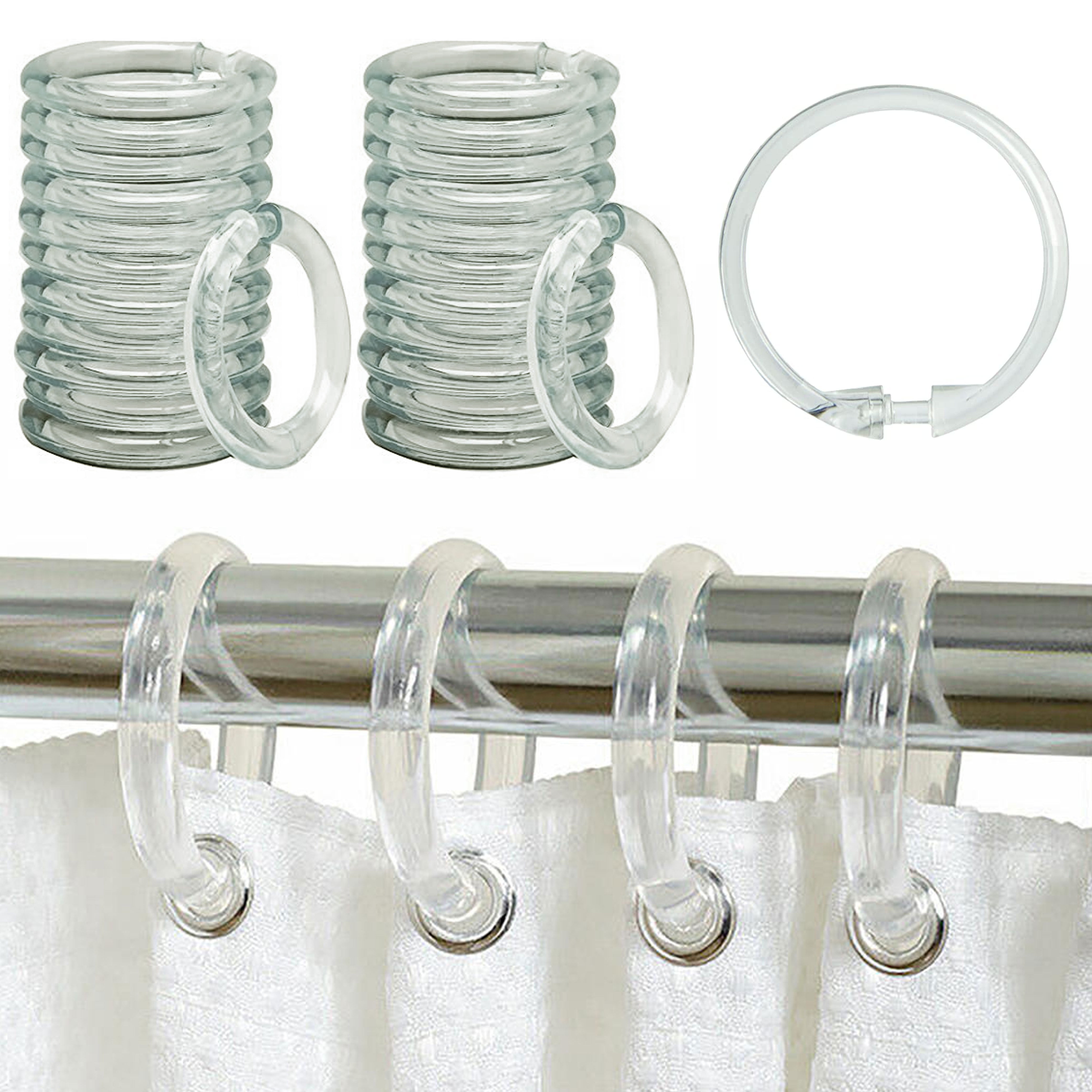 Shower Curtain Rings, 20pcs - 1.22 Inch Loose Leaf Binder Rings