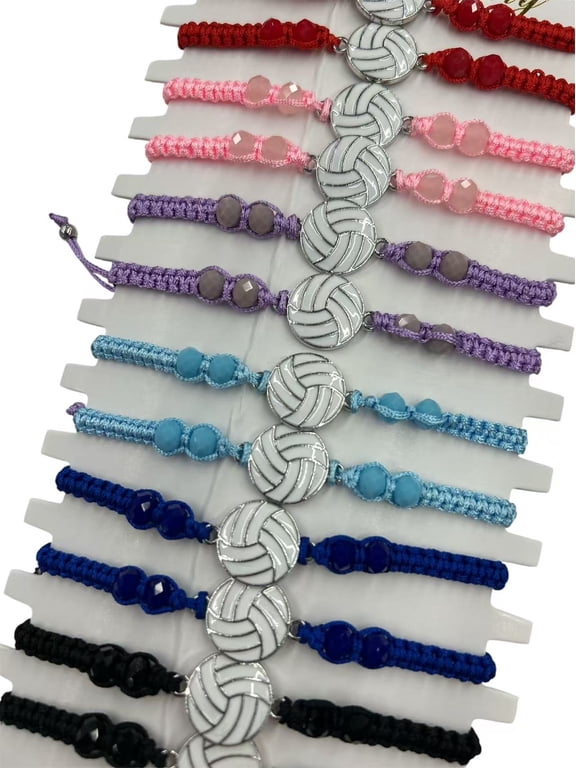24 Pc volleyball Bracelet Softball Gifts for volleyball Jewelry school team