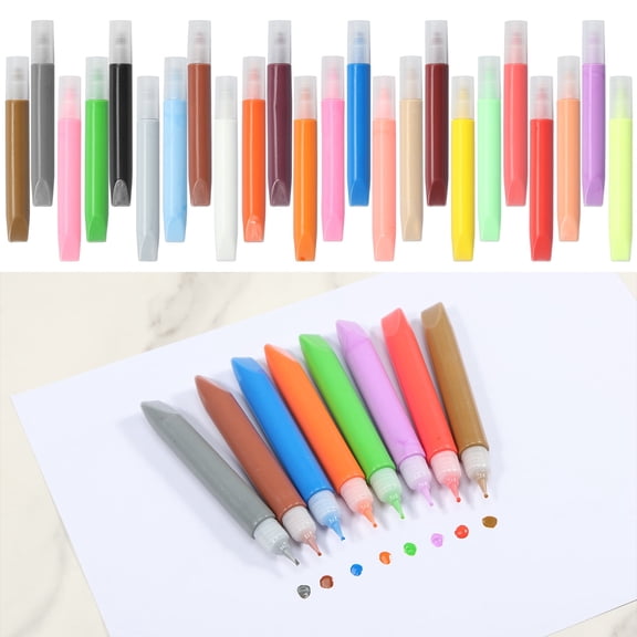 24 Pcs 10 ML Acrylic Paint Pens Professional Fluid Pigment Dispersion24pcs)color)