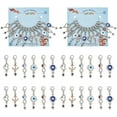 thumbnail image 1 of 24 Pcs 12 Styles Stitch Markers Rhinestone Alloy Crochet Stitch Marker Charms Removable Locking Stitch Marker for Knitting Sewing Accessories Handmade Jewelry 1.89-2.17inch Long, 1 of 6
