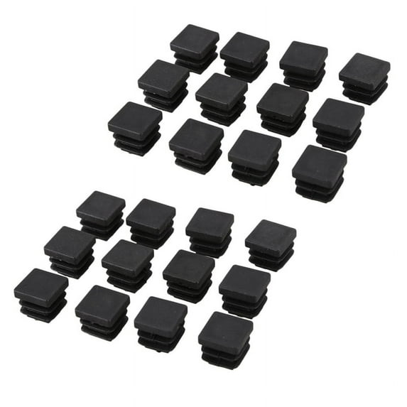 24 Pcs 15mm x 15mm Plastic Square Tube Pipe Inserts End Blanking