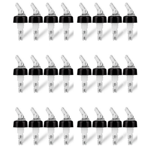 24 Pcs 1Oz Automatic Measured Bottle Pourer - Spirit Measure Pourer Drinks Wine Cocktail Dispenser Home Bar Tools