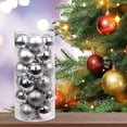 thumbnail image 1 of 24 Pcs 2.36 Inch Christmas Ball Ornaments Set for Garden Backyard Holiday Wedding Party Decorations Shatterproof Christmas Ornaments Bulk Balls Hanging Decor for Xmas, 1 of 6