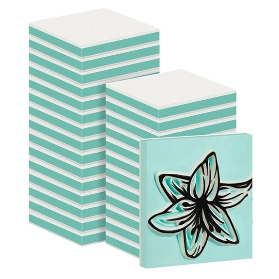 24 Pcs 2 X 2inch Rubber Carving Blocks Linoleum Blocks for Printmaking, Stamp Making, DIY Crafting,White&Green