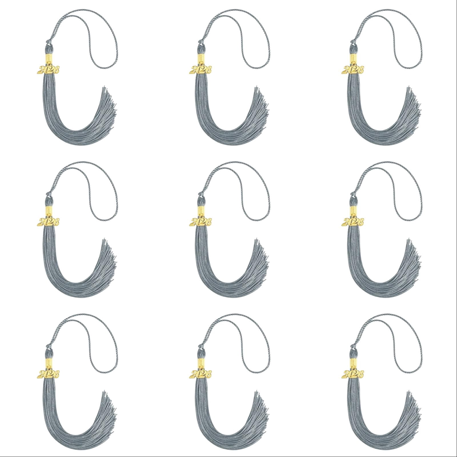 24 Pcs 2026 Tassel Graduation, Silver Tassel 2026 for Grad Cap and Graduation Ceremony Accessory Decoration, Class of 2026 Graduation Tassel for High School College