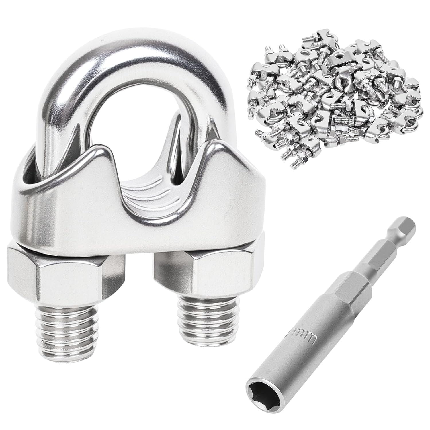 Sourcing Map 2mm Clear Vinyl Coated Galvanized Steel Wire Rope