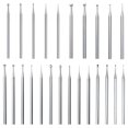 24 Pcs 3/32inch Shank Burr Sets,Includes Ball Burs, Stone Setting Bits