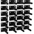 thumbnail image 1 of 24 Pcs 3" Black Solid Steel Floating Shelf Bracket Blind Shelf Supports - Hidden Brackets for Floating Wood Shelves - Concealed Blind Shelf Support – Screws and Wall Plugs Included, 1 of 7