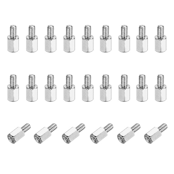 Standoff In Computer Tech 24 Pcs 4-40x6mm+5mm Male Female Hex Standoff, Nickel Plated Copper PCB ...