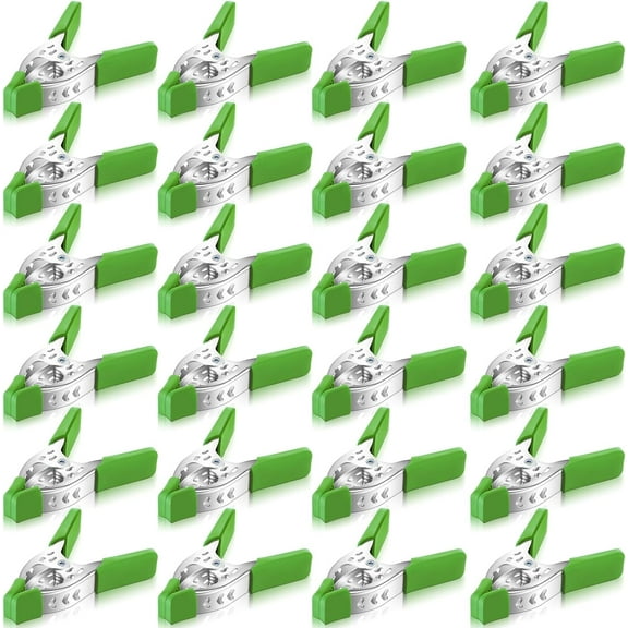 24 Pcs 4" Spring Clamps 1.5" Jaw Opening Metal Spring Clamps Heavy Duty Clips Strong for Woodworking Backdrop Photography Furniture Crafts (Black)