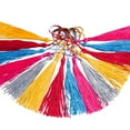 thumbnail image 1 of 24 Pcs 5" Silky Bookmark Tassels - Handmade Soft Craft Tassels with Loops for Jewelry Making, DIY Projects & Graduation Decor - Assorted Colors, 1 of 7