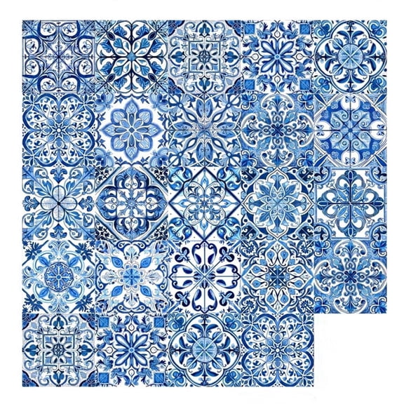 24 Pcs 6x6 Moroccan Tile Stickers Peel and Stick Waterproof Backsplash-f-