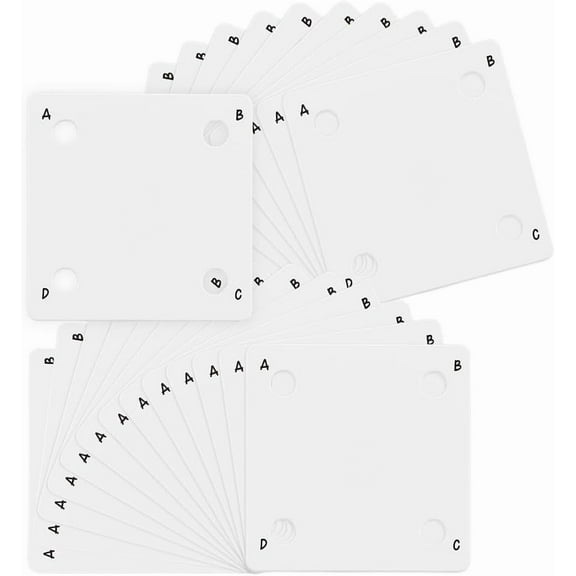 24 Pcs Acrylic Square Weaving Card 1.8x1.8inch 4 Holes Loom Cards Handmade Weaving Tools for Loom Weaving Supplies Tablet Weaving Loom Weaving Supplies Hole: 5mm DIY