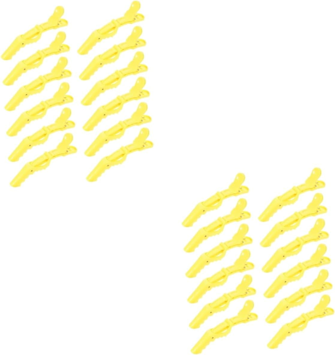 24 Pcs Alligator Clip Hairdresser Clips No Crease Hair Clip Alligator