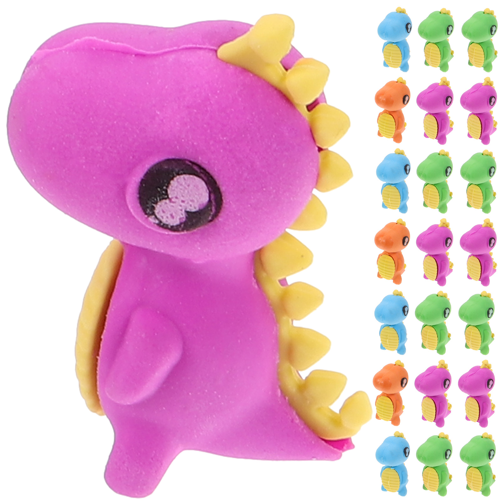 24 Pcs Animal Eraser Mini Erasers for Kids Take Apart Stationery Cute