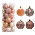 thumbnail image 1 of 24 Pcs Assorted Christmas Ball Ornaments Christmas Tree Bulbs Decorations Glitter Hanging Balls for Xmas Tree Holiday Party Indoor Decor, 1 of 6