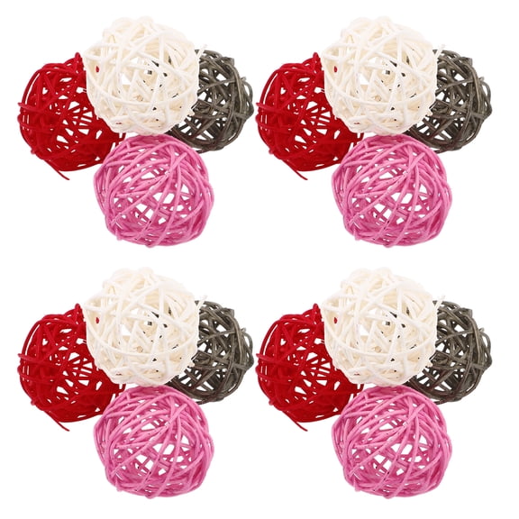 WEAVILUX 24 Pcs Handwoven Natural Wicker Rattan for Crafts Vase Fillers Home Decor